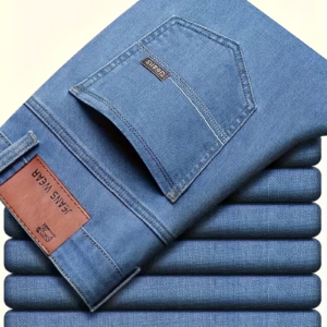 Men's Classic Stretch Straight-Leg Jeans